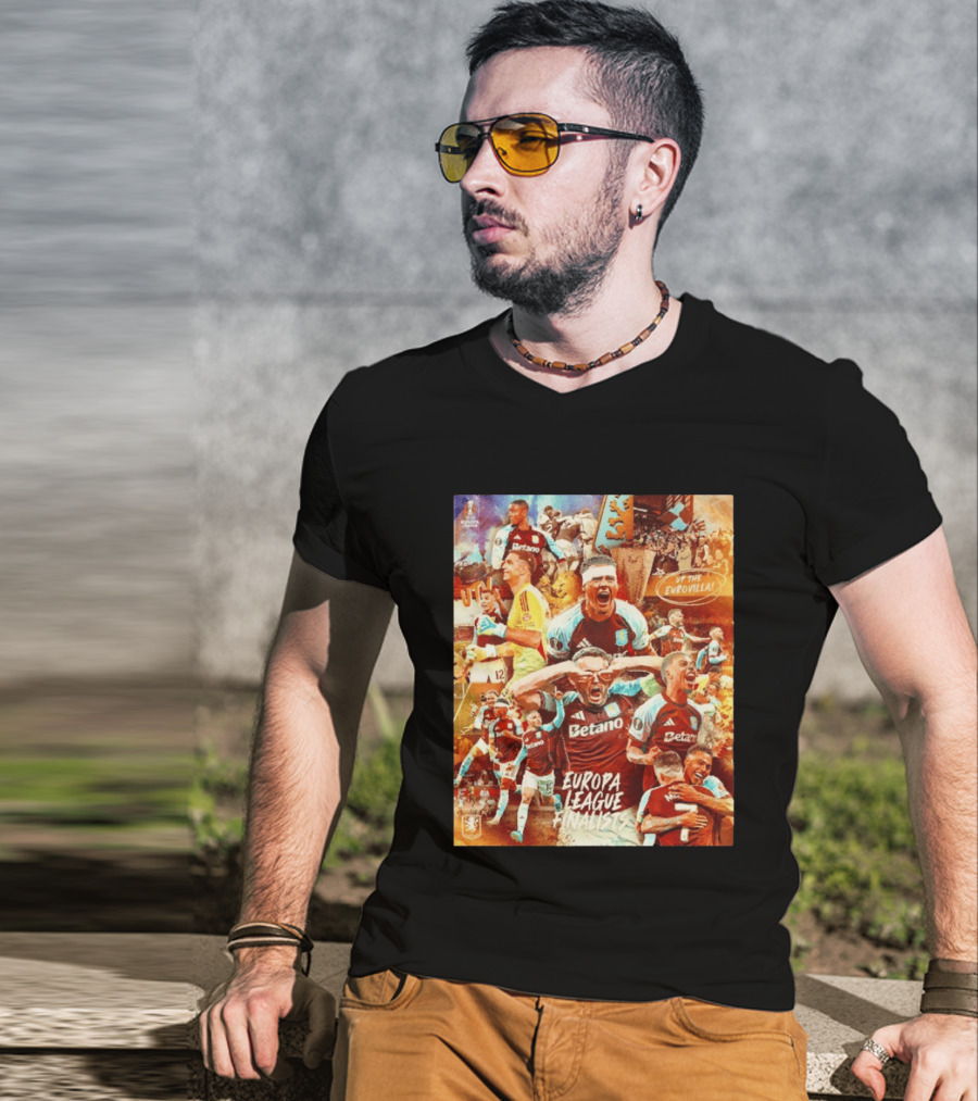Aston Villa FC Europa League UTV Eurovilla Celebration T-Shirt
