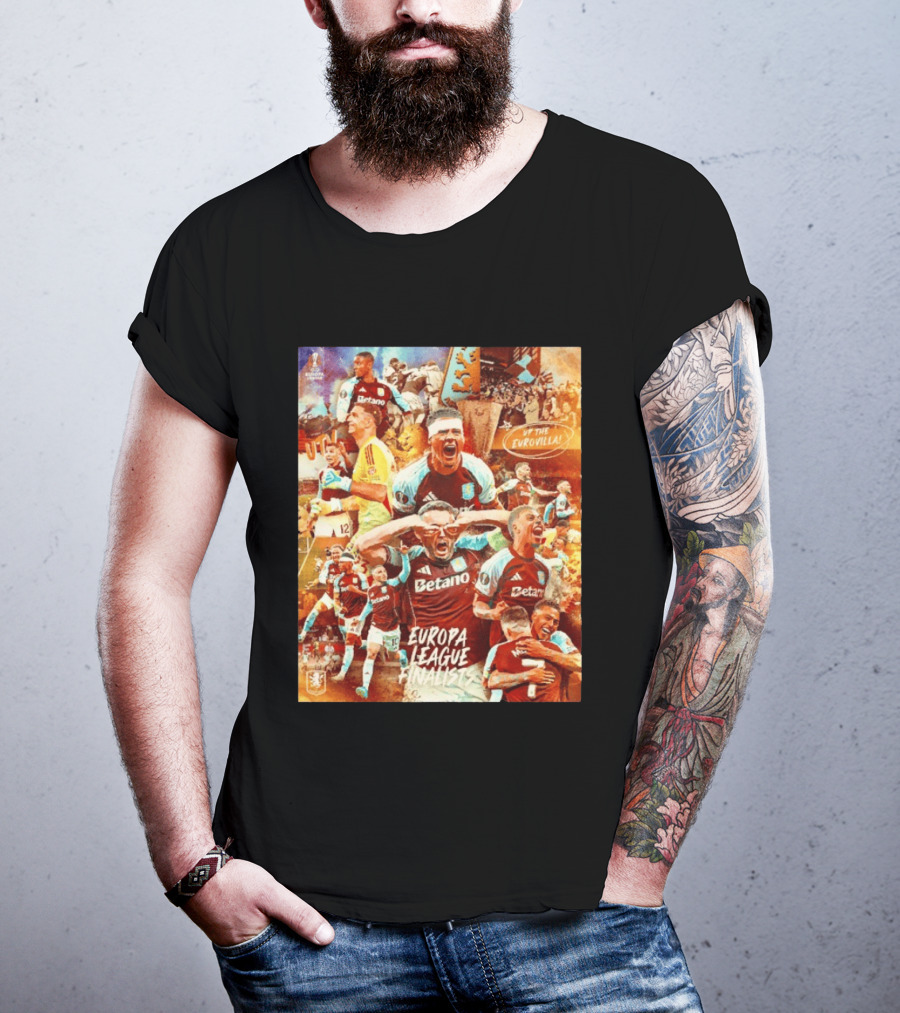 Aston Villa FC Europa League UTV Eurovilla Celebration T-Shirt
