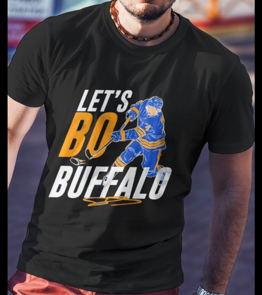 Let's Bo Buffalo Hockey Bowen Byram Buffalo Sabres T-Shirt