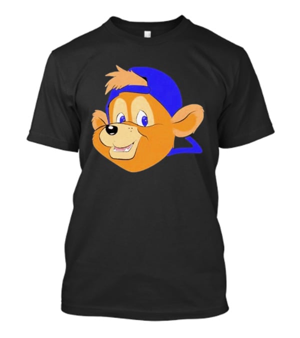 Chicago Cubs Clark Mascot Face Blue Cap T-Shirt
