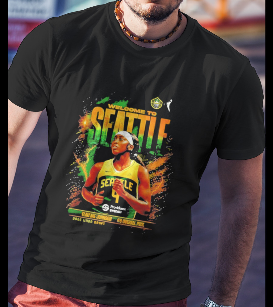 Welcome To Seattle Flau'jae Johnson WNBA Seattle Storm Rookie Season 2023 T-Shirt