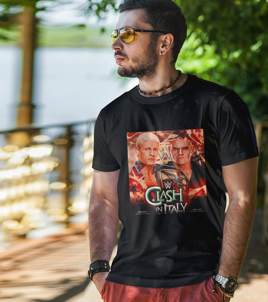 WWE Clash In Italy Cody Rhodes Vs Gunther May 31 Event T-Shirt