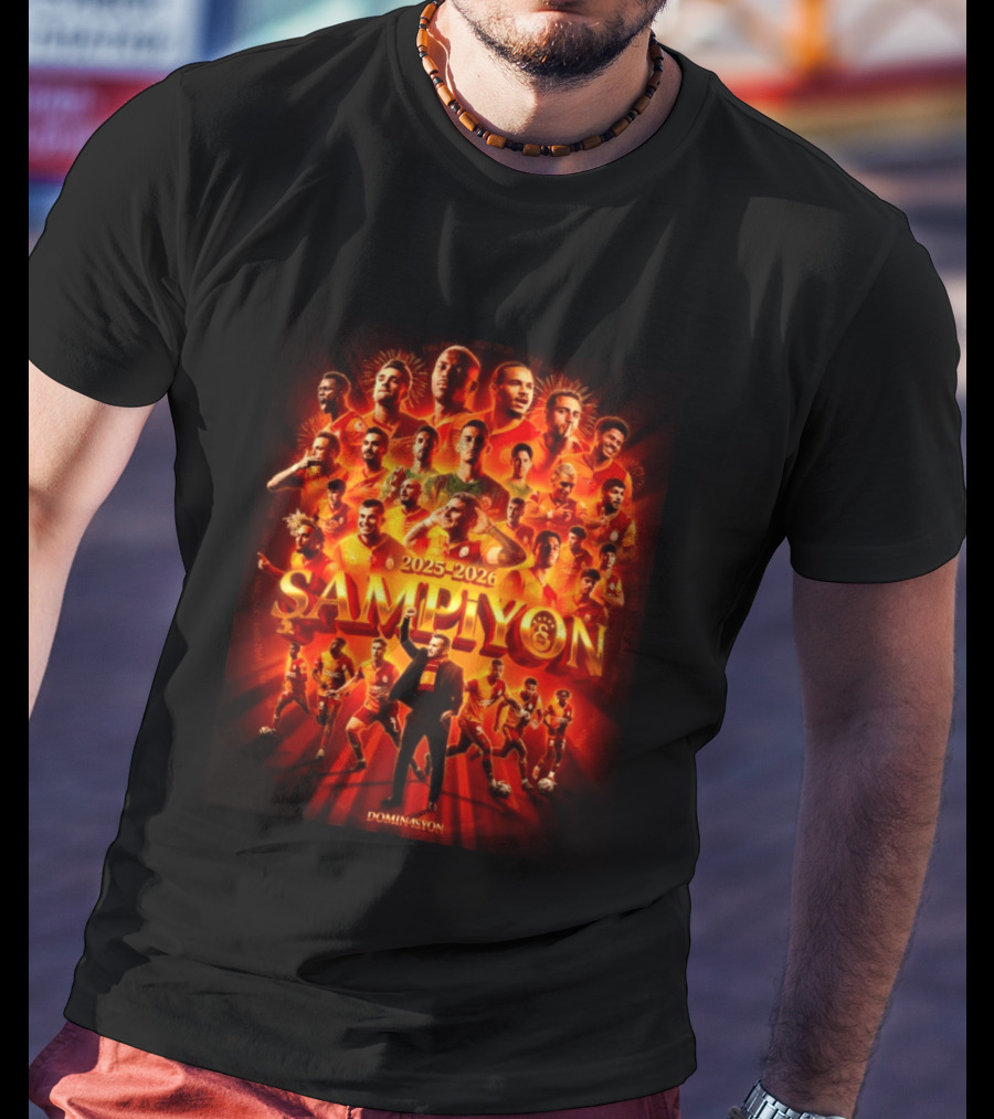 Galatasaray 2025 2026 Şampiyon Süper Lig Dominasyon 26th Win Celebration T-Shirt