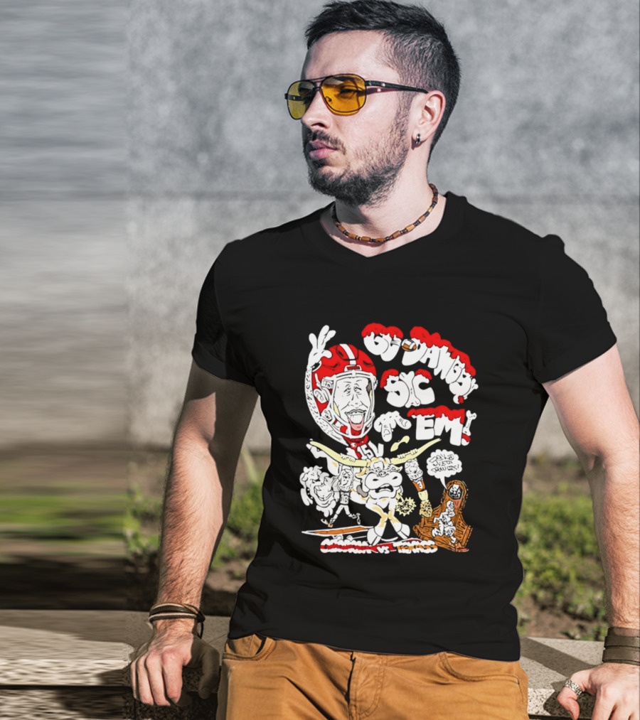Go Dawgs Sic Em 2025 Georgia Vs Texas Football Rivalry Game T-Shirt