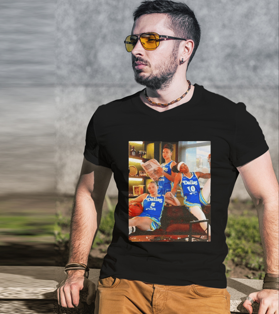 Dallas Wings 2026 Azzi Fudd Paige Bueckers Aziaha James Basketball Photo T-Shirt