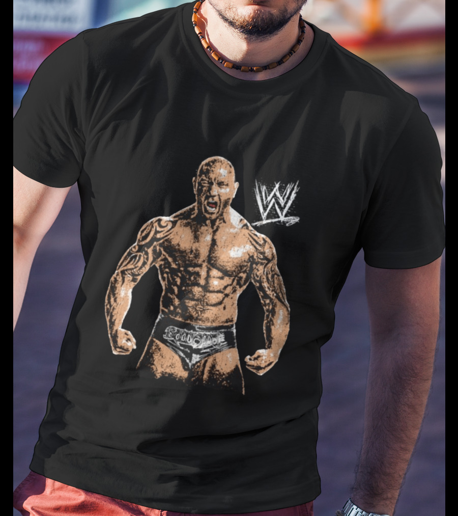 Dave Bautista WWE Superstar With Iconic Tattoo T-Shirt