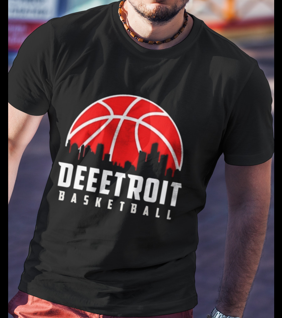 Deetroit Basketball Skyline Drip 2026 T-Shirt