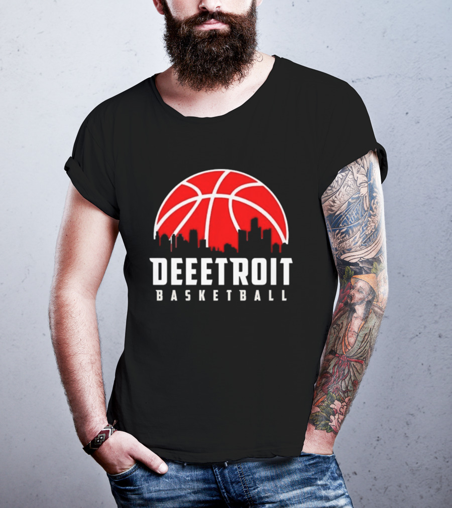 Deetroit Basketball Skyline Drip 2026 T-Shirt