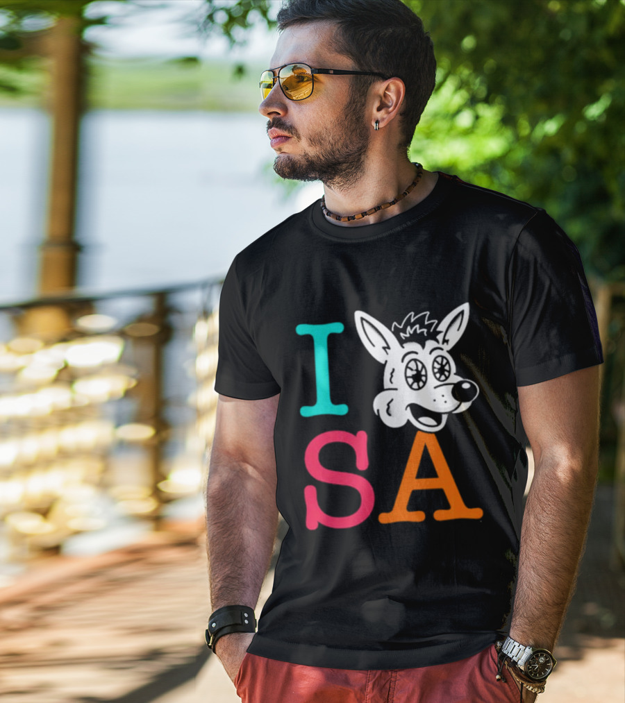 I Love SA Coyote Spurs Basketball T-Shirt
