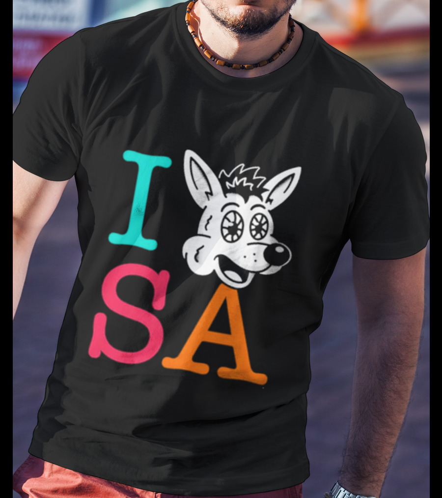 I Love SA Coyote Spurs Basketball T-Shirt