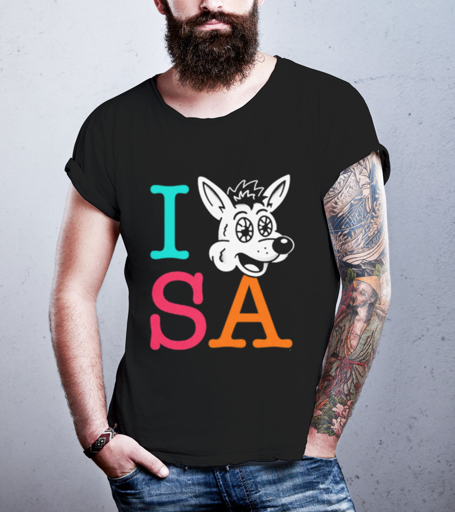 I Love SA Coyote Spurs Basketball T-Shirt