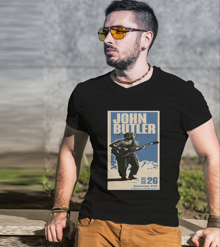 John Butler May 8 2026 Denver CO Mission Ballroom T-Shirt