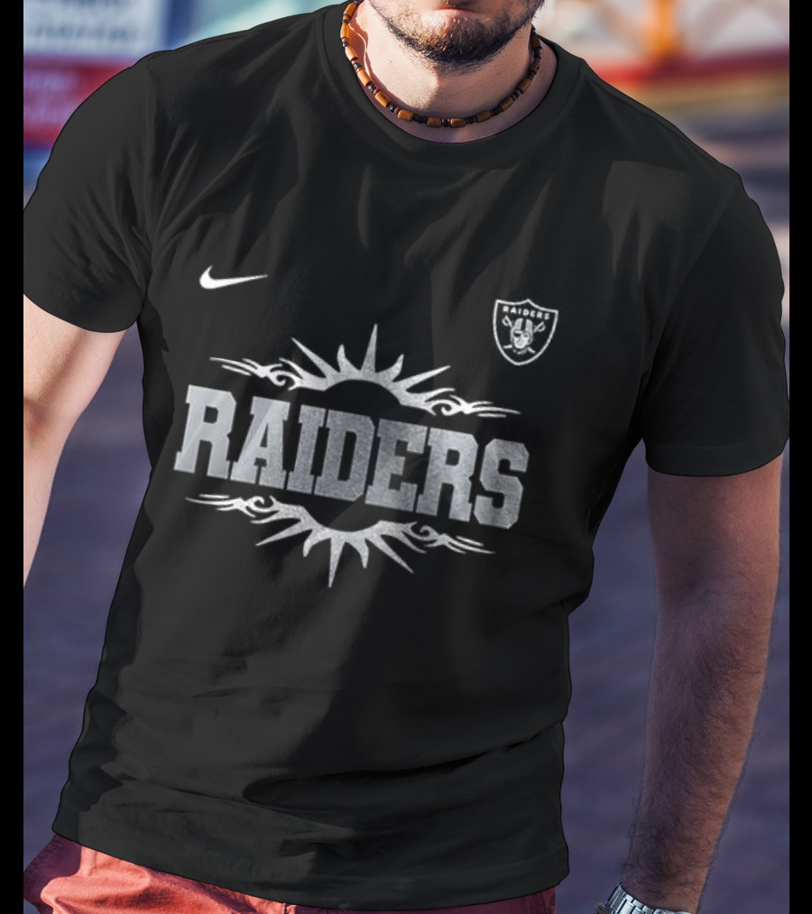 Las Vegas Raiders Nike Logo I Stand With Jason Aldean T-Shirt