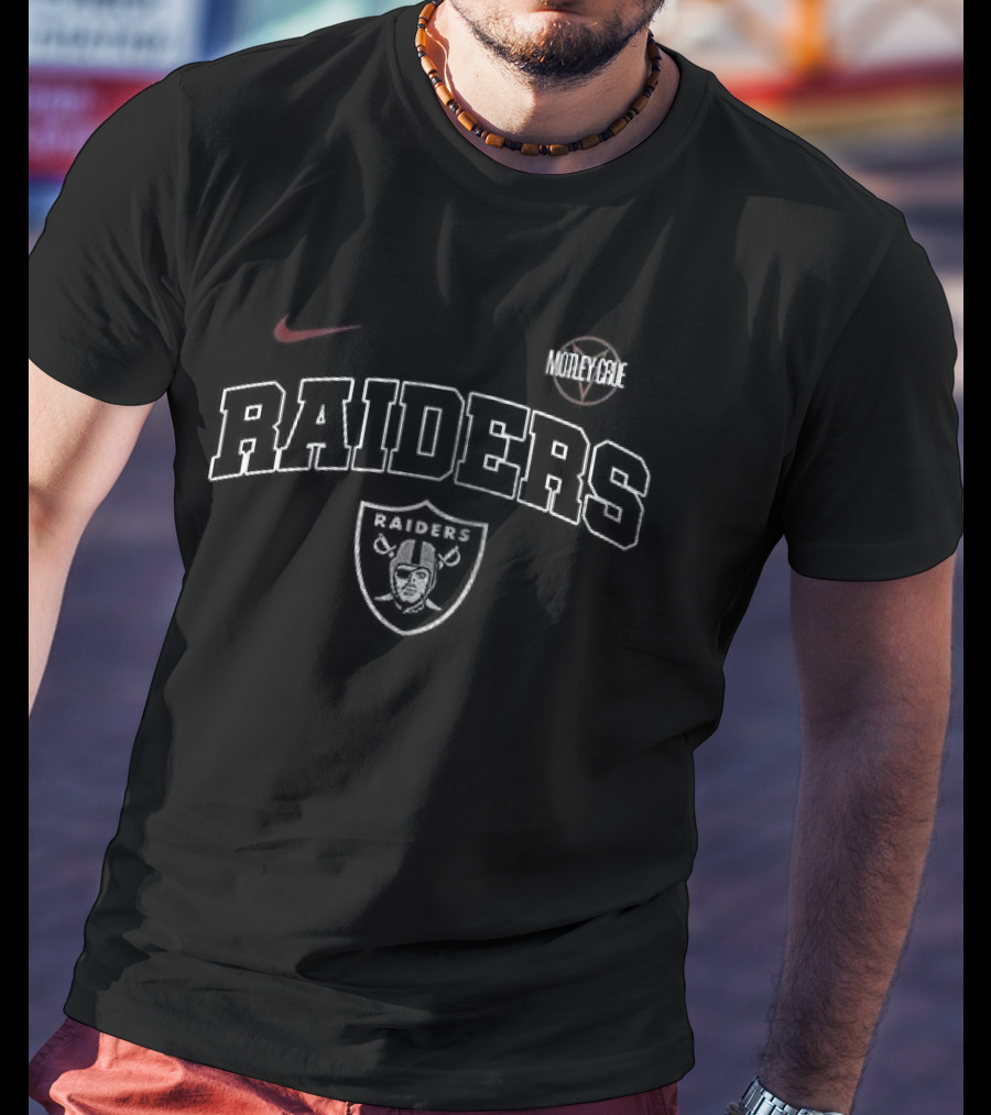 Nike Las Vegas Raiders Motley Crue Collab T-Shirt