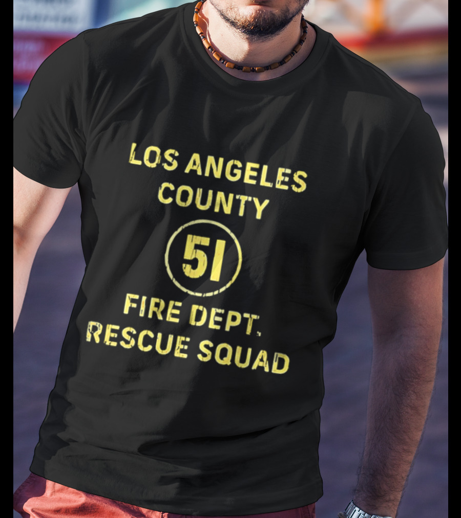 Los Angeles County Fire Dept 51 Rescue Squad T-Shirt