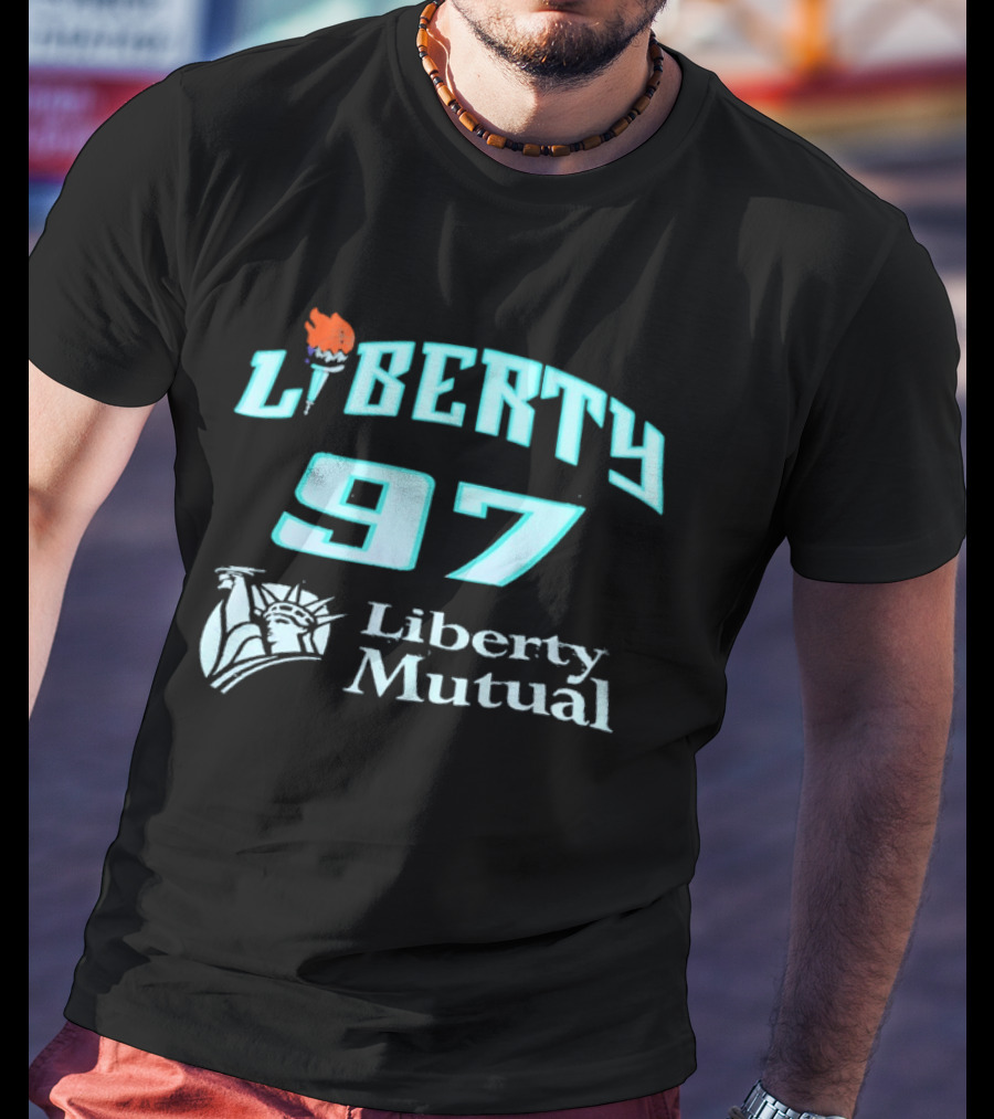 New York Liberty 97 Basketball WNBA Liberty Mutual T-Shirt