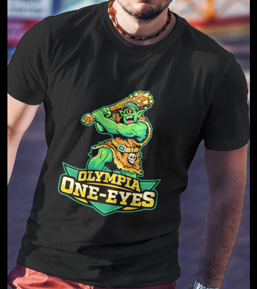 Olympia One Eyes Cyclops With Spiked Mace T-Shirt