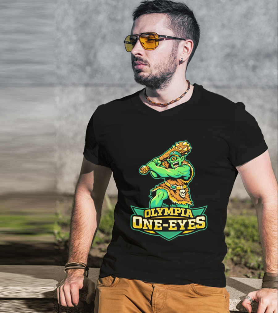 Olympia One Eyes Cyclops With Spiked Mace T-Shirt