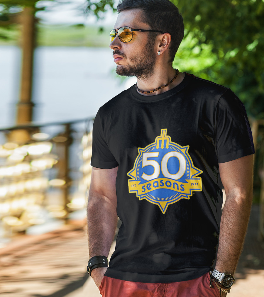 Seattle Mariners 50 Seasons Est. 1977 Baseball Anniversary T-Shirt