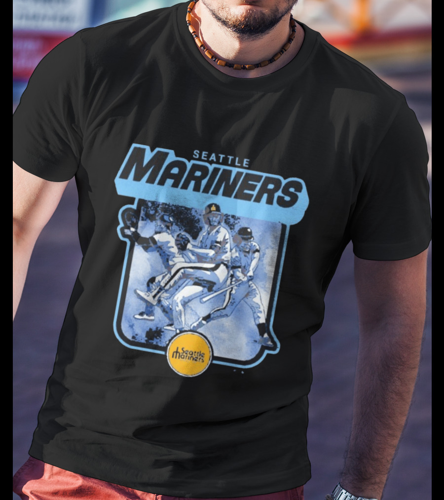 Seattle Mariners Retro Cooperstown Collection Baseball Team Players T-Shirt
