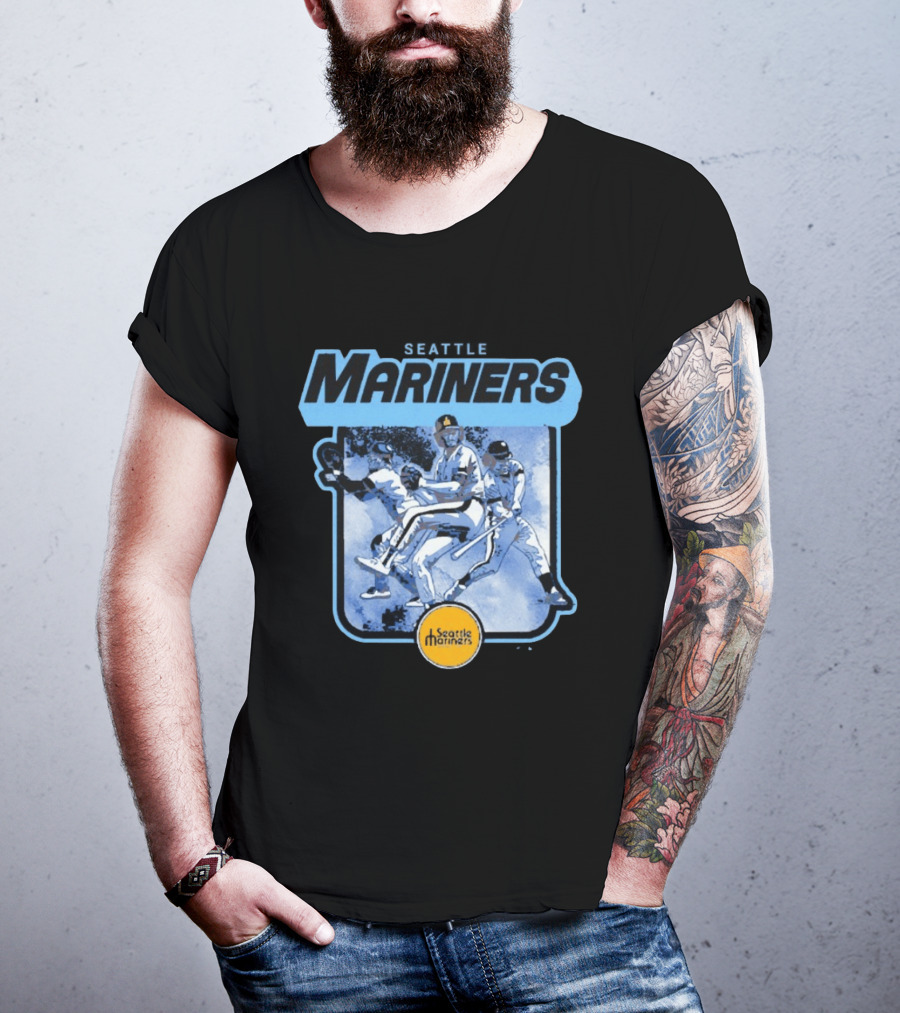Seattle Mariners Retro Cooperstown Collection Baseball Team Players T-Shirt
