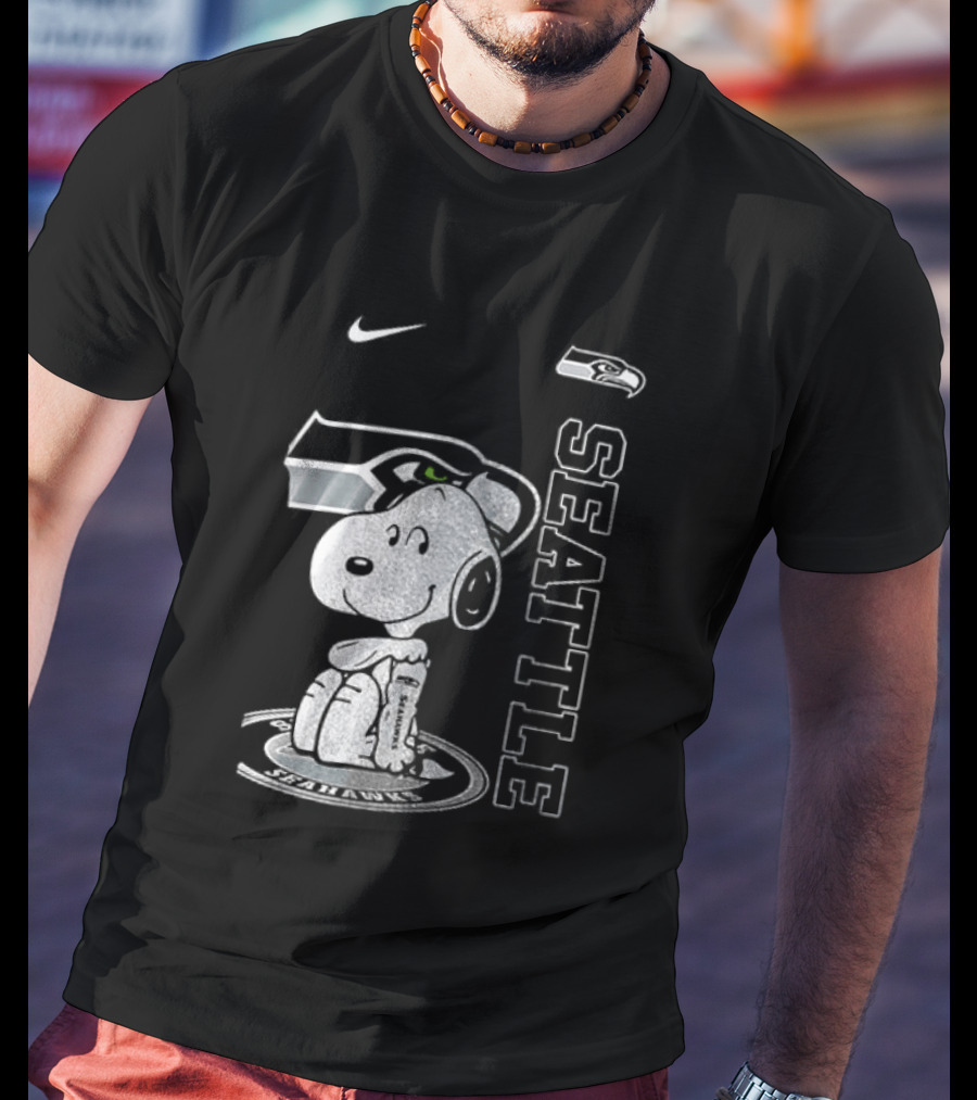 Nike Seattle Seahawks Snoopy Thank You For The Memories T-Shirt