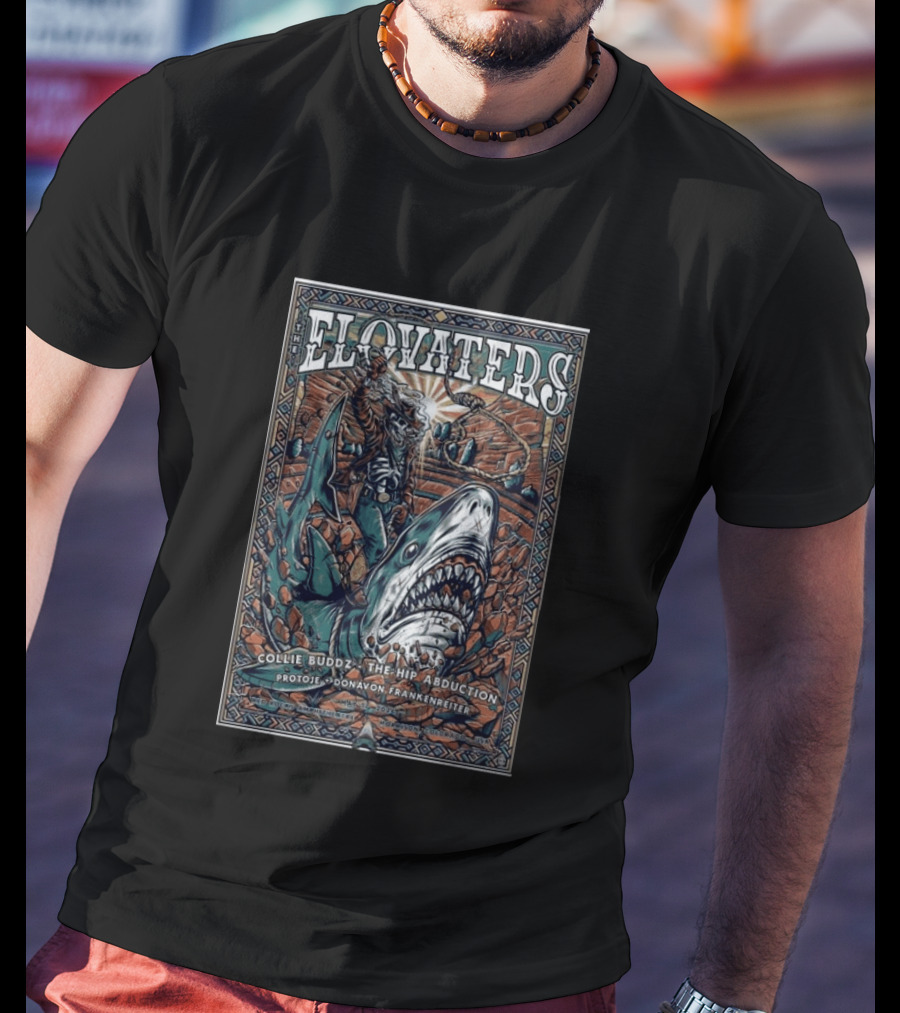 The Elovaters Red Rocks Amphitheatre 5 17 2026 Collie Buddz The Hip Abduction Protoje Donavon Frankenreiter T-Shirt