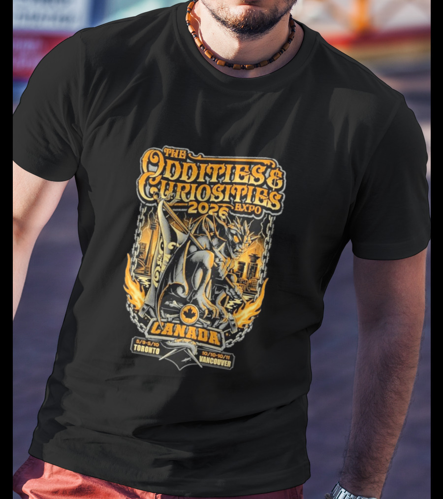 The Oddities & Curiosities Expo 2026 Canada Toronto Vancouver Gargoyle T-Shirt