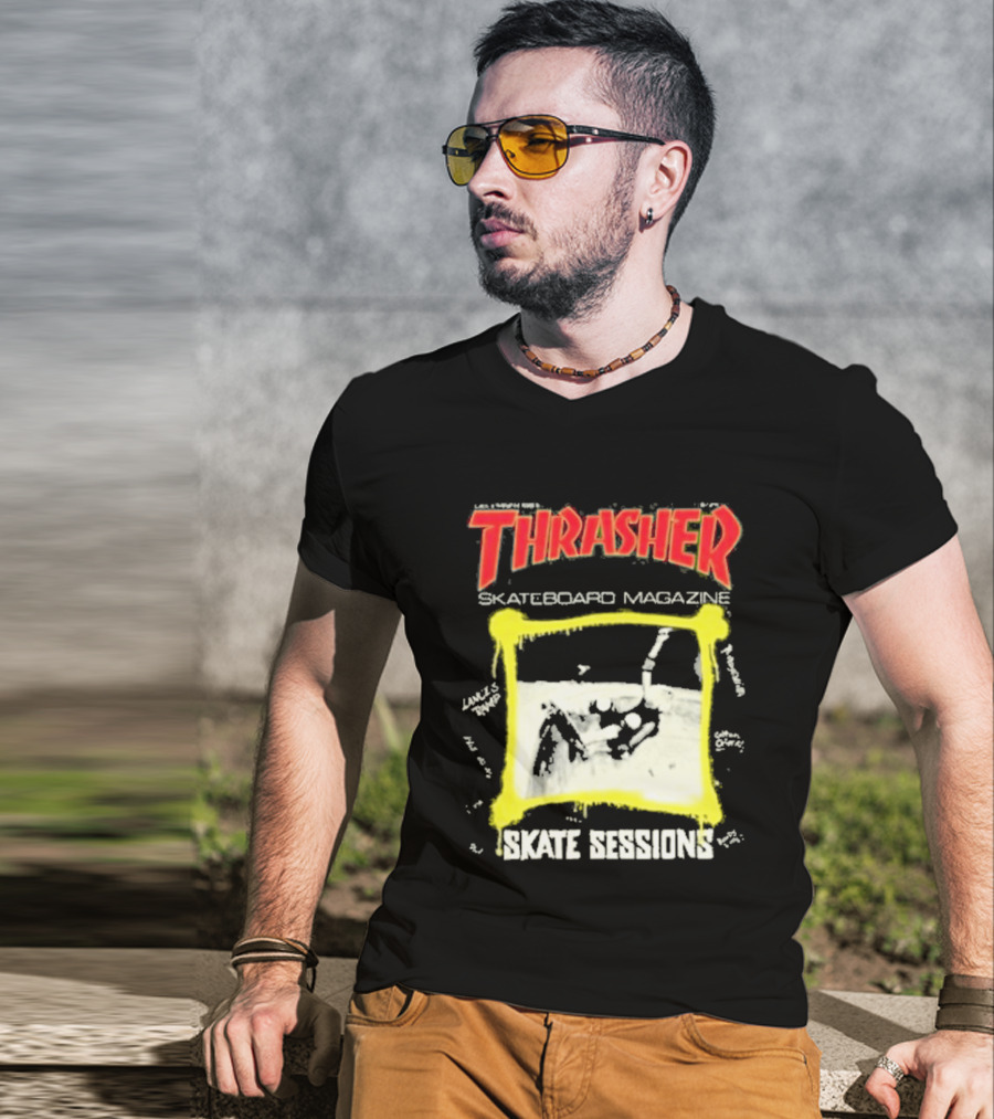 Thrasher Skateboard Magazine December 1983 Skate Sessions T-Shirt
