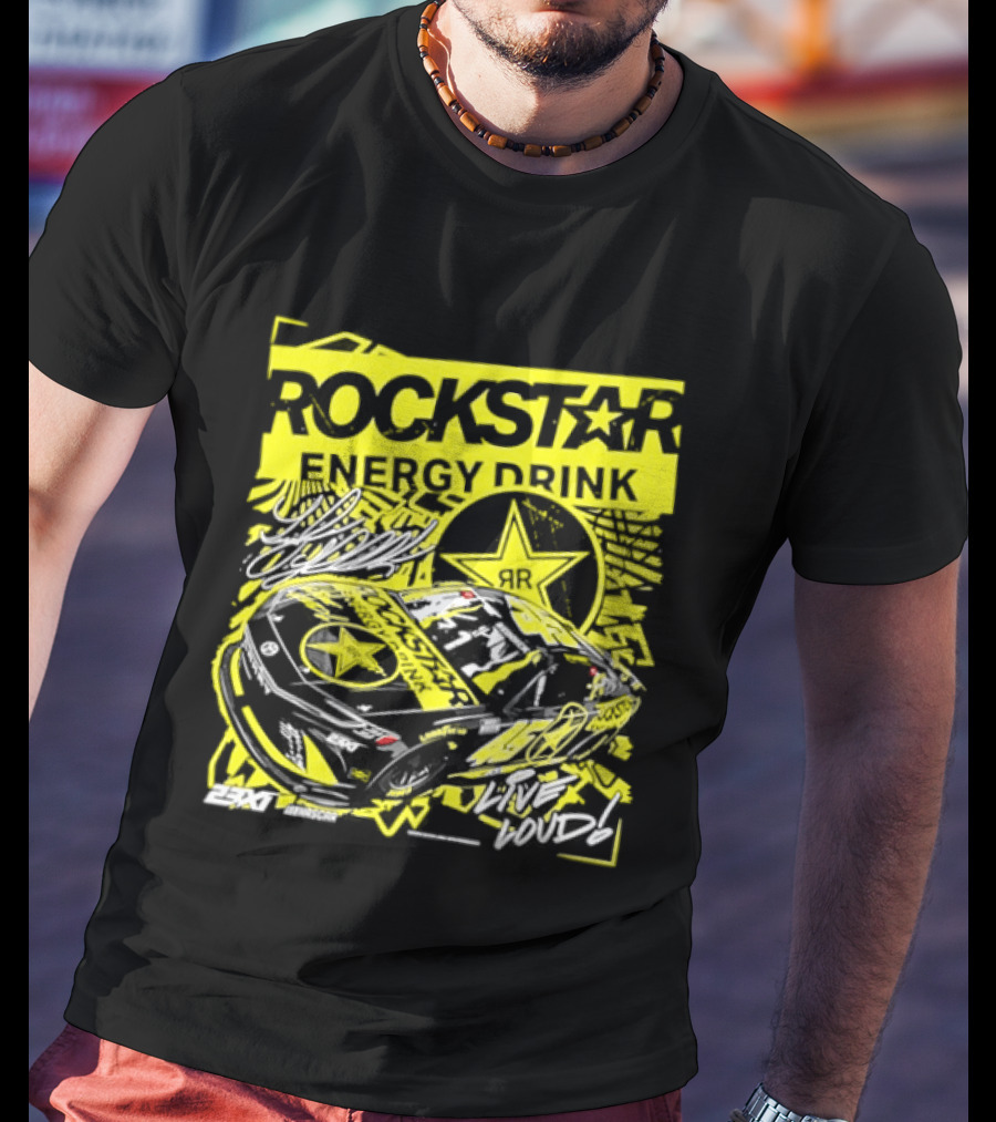 Tyler Reddick 23XI Racing Rockstar Energy Drink Car T-Shirt