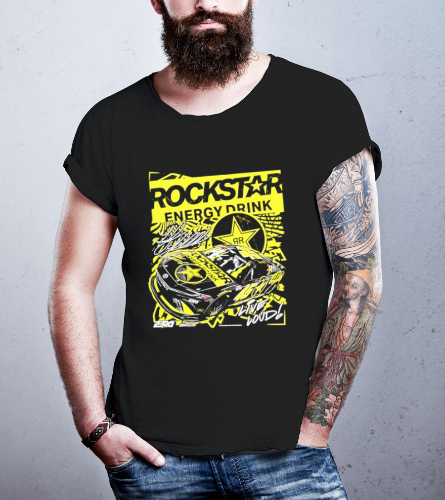 Tyler Reddick 23XI Racing Rockstar Energy Drink Car T-Shirt