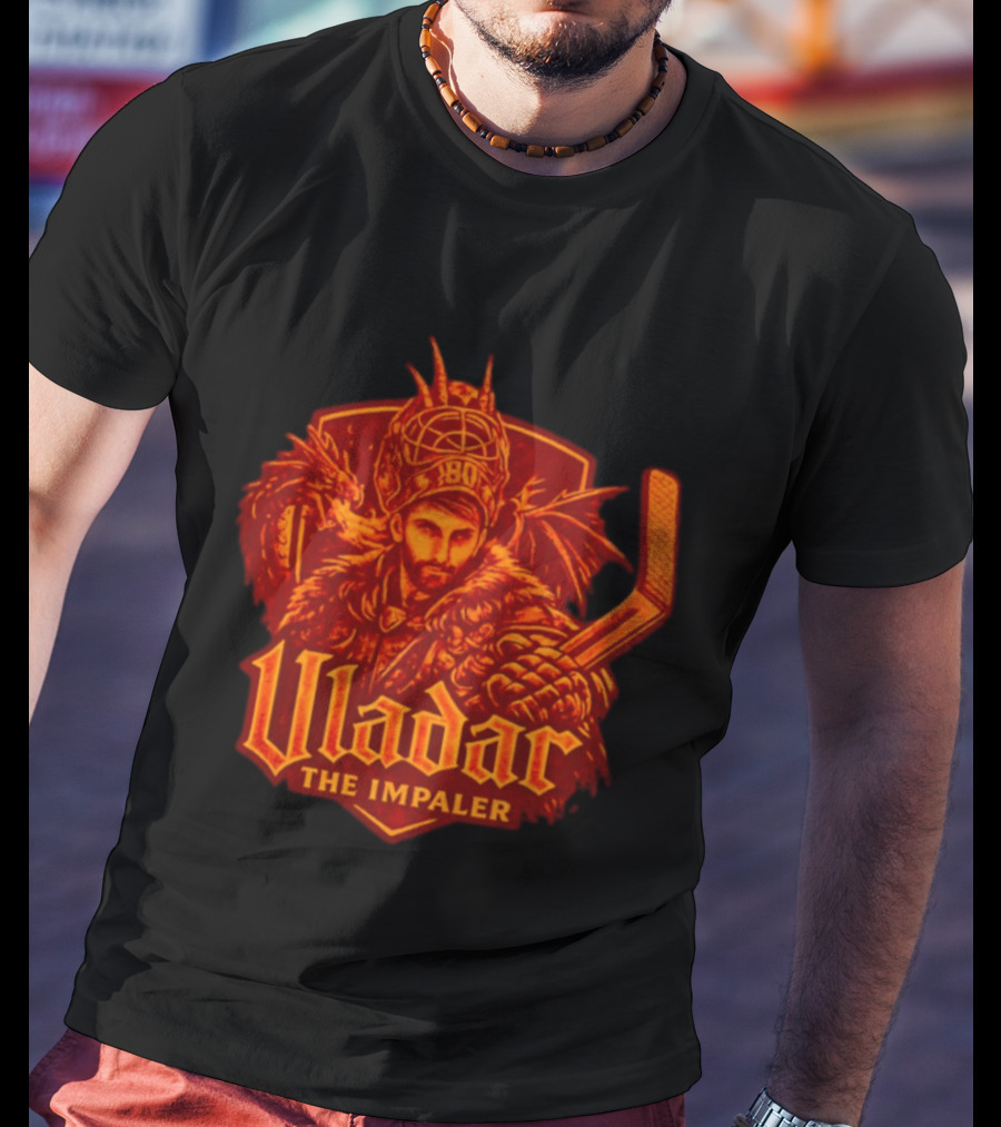 Vladar The Impaler Dan Vladar Hockey Goalie Dragon Warrior T-Shirt