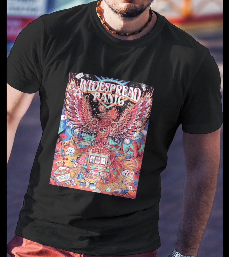 Widespread Panic Las Vegas 2026 Concert With Casino And Phoenix T-Shirt