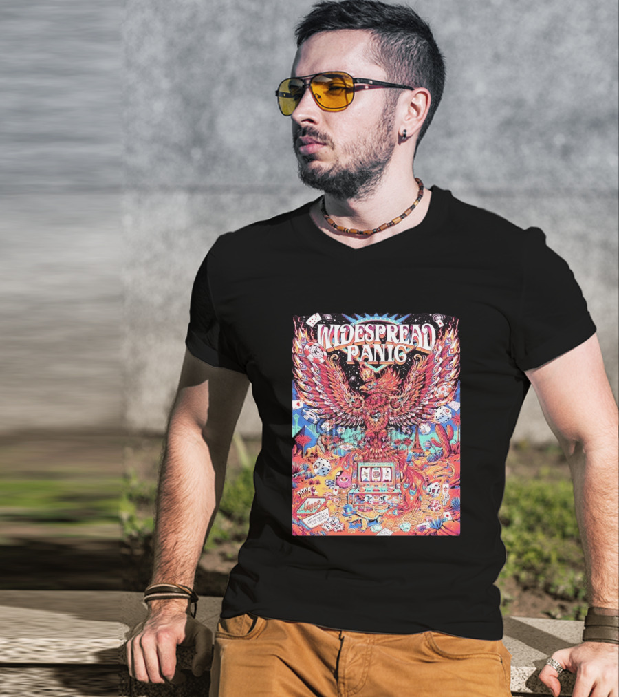 Widespread Panic Las Vegas 2026 Concert With Casino And Phoenix T-Shirt