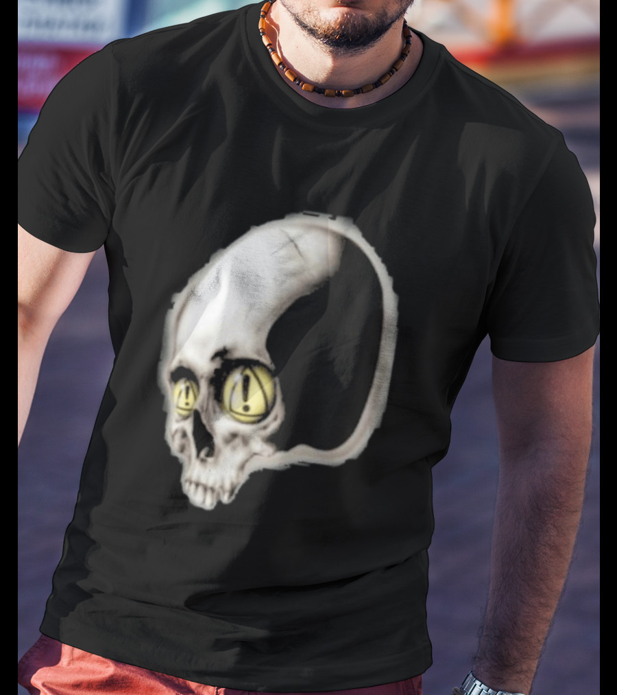 Yeat Dangerous Summer Skull Graphic With Distorted 3D Effect T-Shirt