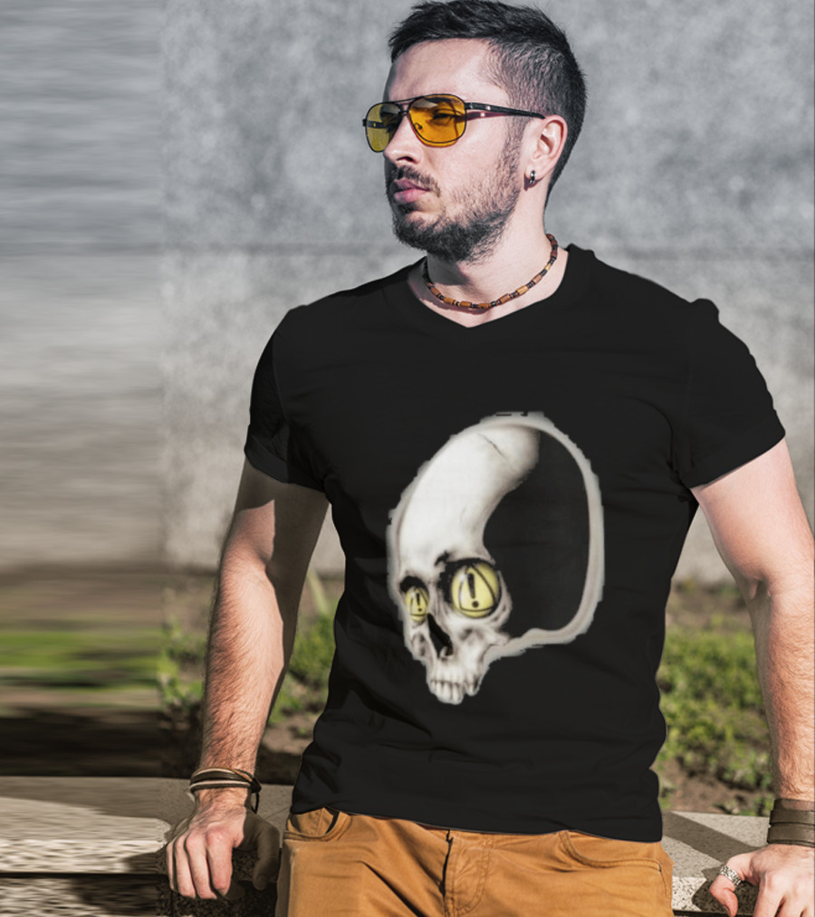 Yeat Dangerous Summer Skull Graphic With Distorted 3D Effect T-Shirt