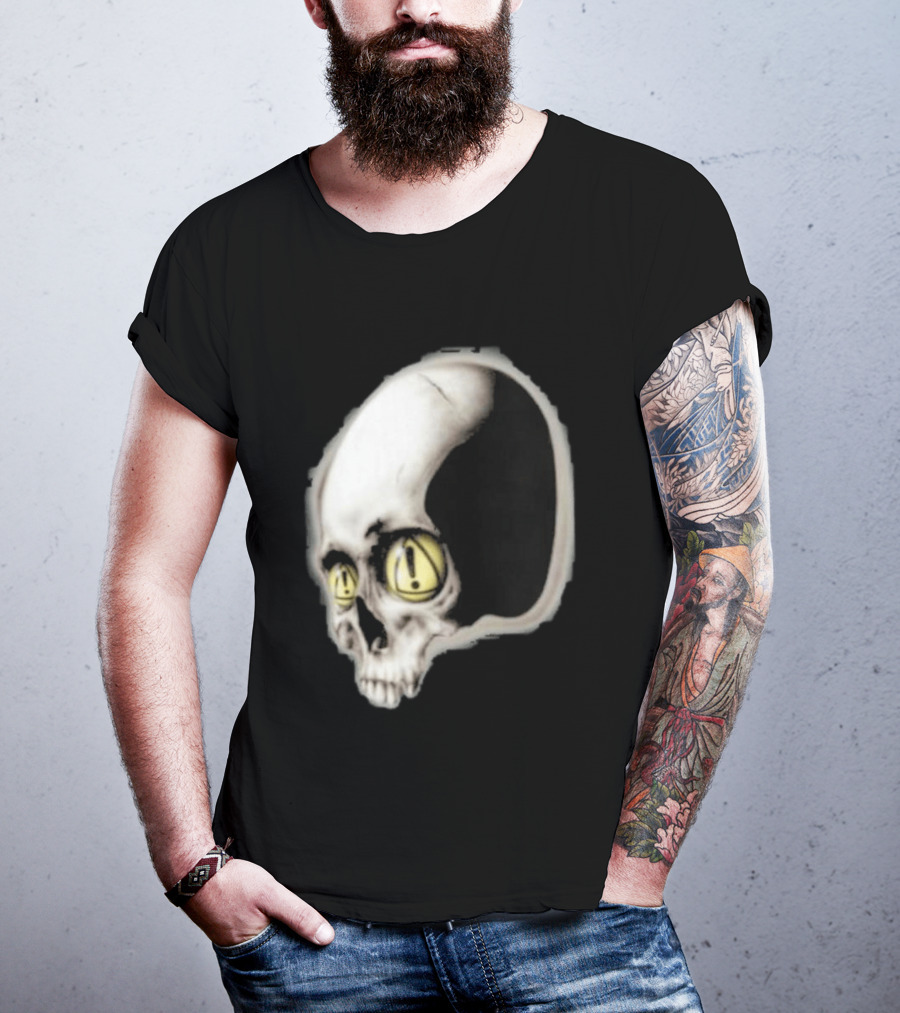 Yeat Dangerous Summer Skull Graphic With Distorted 3D Effect T-Shirt