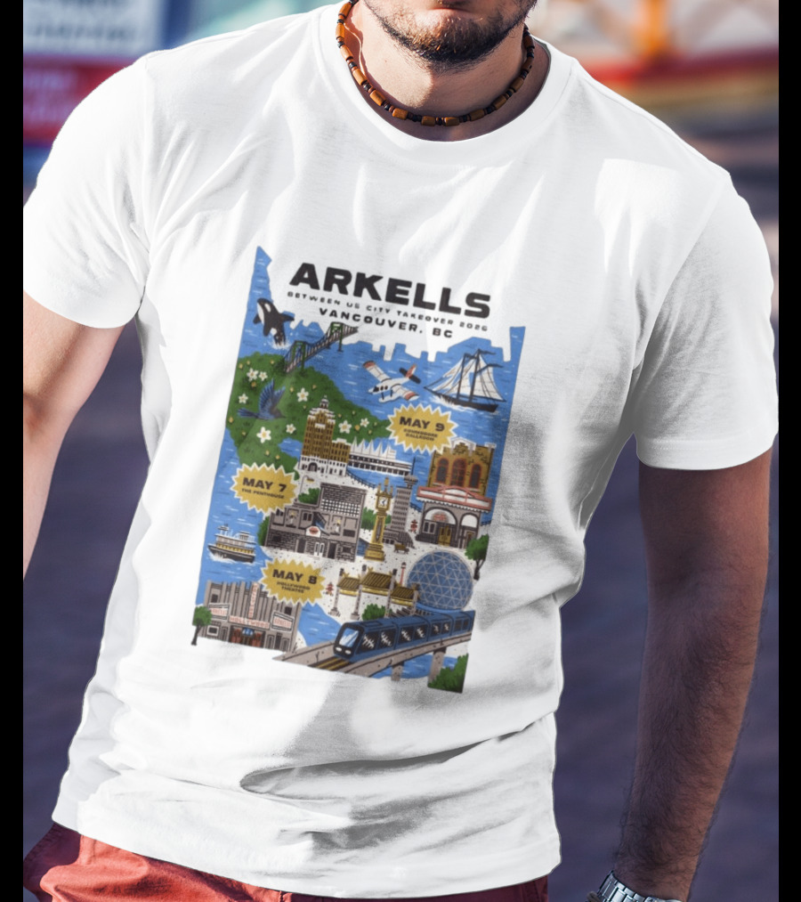 Arkells May 7 2026 The Penthouse Vancouver Concert T-Shirt