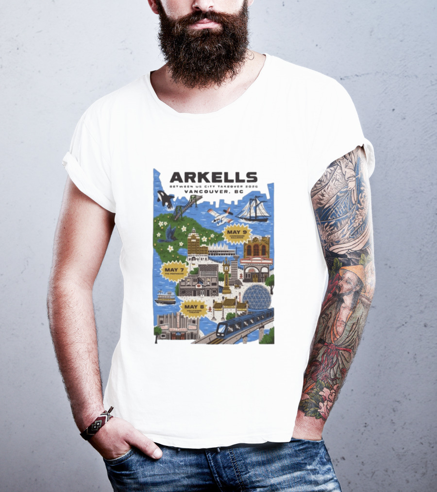 Arkells May 7 2026 The Penthouse Vancouver Concert T-Shirt