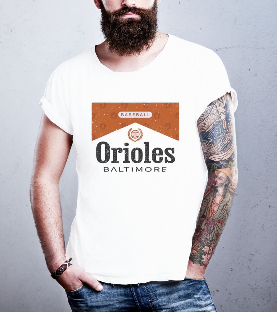 Baltimore Orioles Baseball Marlboro Collaboration T-Shirt