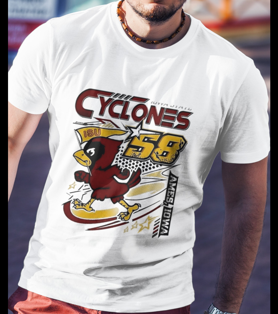 Cyclones ISU Racing Cy 58 Comfort Colors 90s T-Shirt
