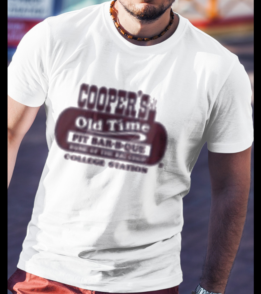 Cooper's Old Time Pit Bar B Que Home Of The Big Chop College Station Texas T-Shirt