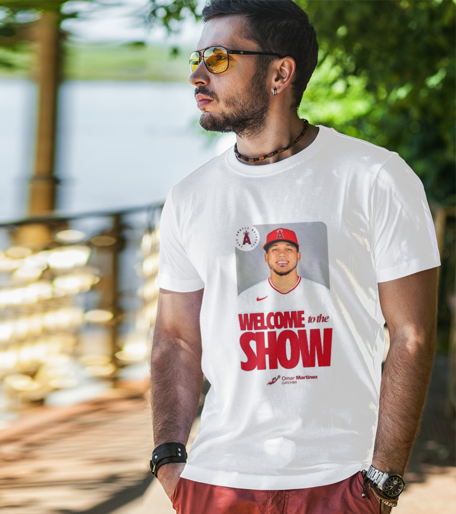Los Angeles Angels Juan Lagares Welcome To The Show MLB Baseball T-Shirt