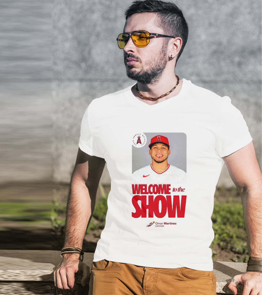Los Angeles Angels Juan Lagares Welcome To The Show MLB Baseball T-Shirt