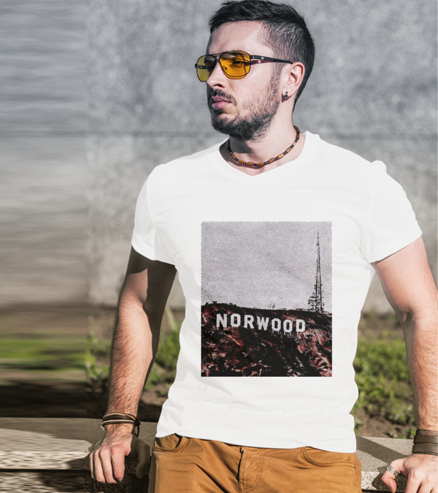 Norwood Hills Sign Parody Hollywood Hills T-Shirt