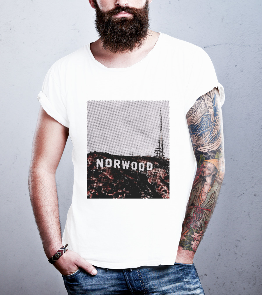 Norwood Hills Sign Parody Hollywood Hills T-Shirt