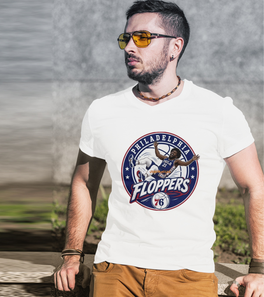 Philadelphia Floppers Joel Embiid 76ers Basketball 2026 T-Shirt