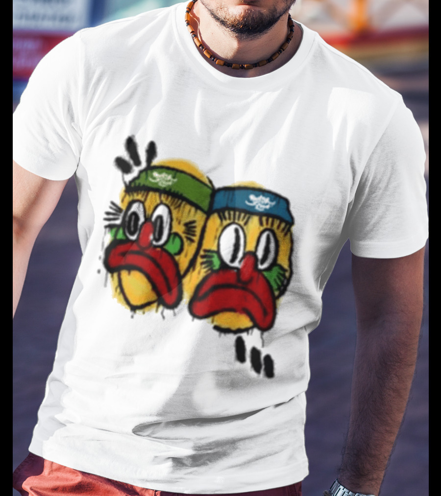 Rolling Loud RL X RL Slawn Jester Two Sad Faces Headbands T-Shirt