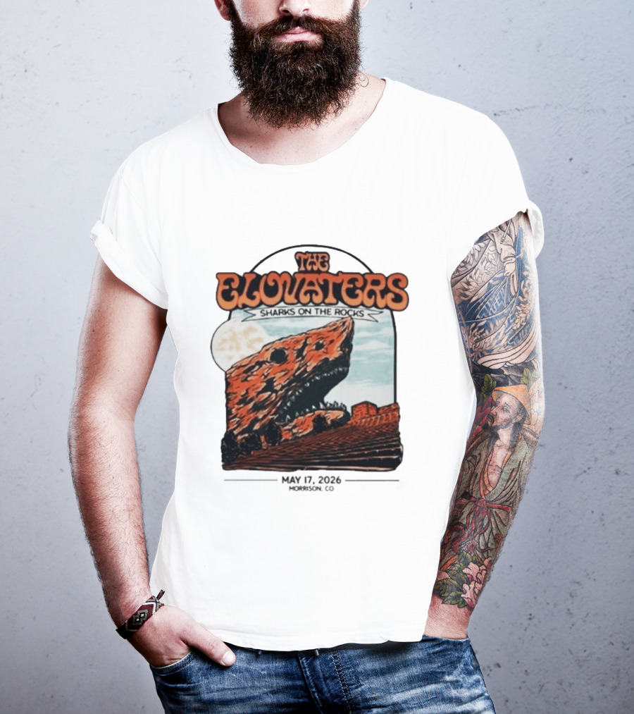 The Elovaters Sharks On The Rocks Red Rocks Amphitheatre 5 17 26 T-Shirt