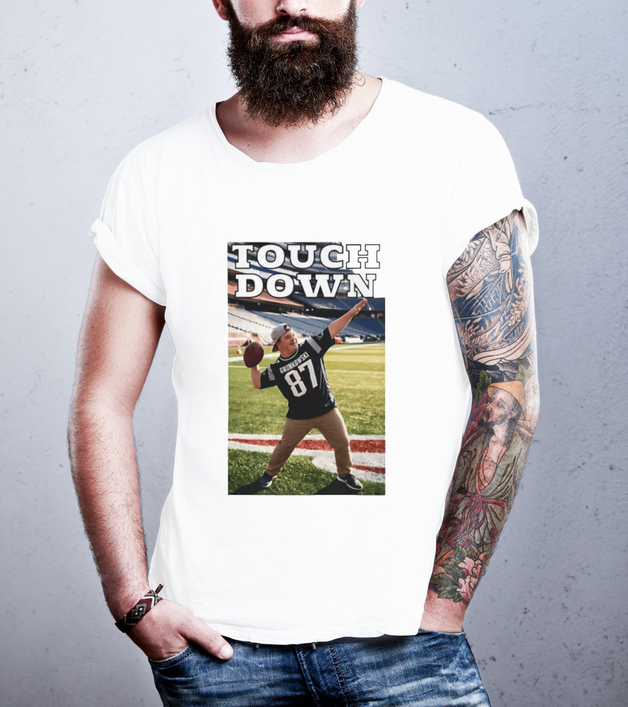Touchdown Gronkowski 87 Football Player Stadium T-Shirt